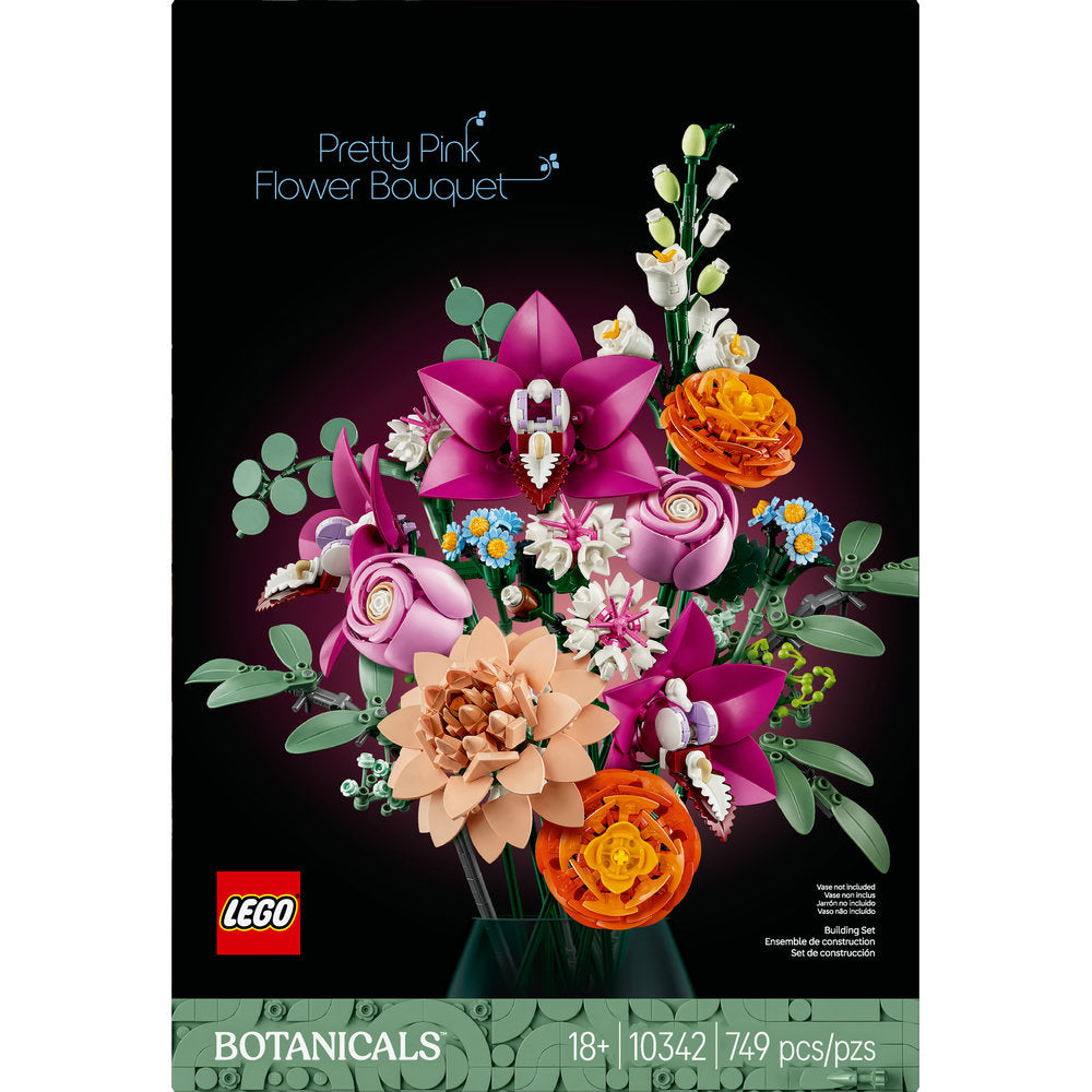 LEGO® Botanicals Pretty Pink Flower Bouquet (Set 10342)