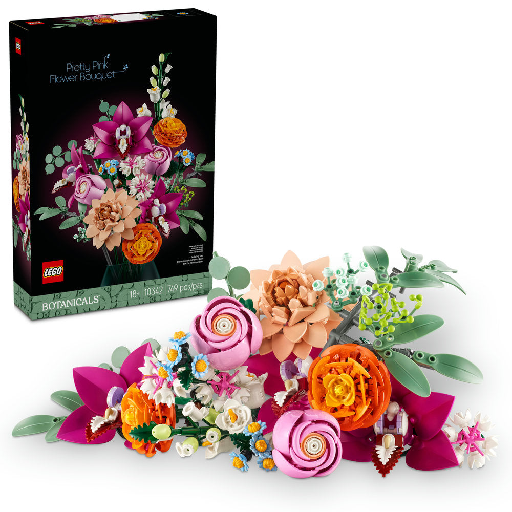 LEGO® Botanicals Pretty Pink Flower Bouquet (Set 10342)