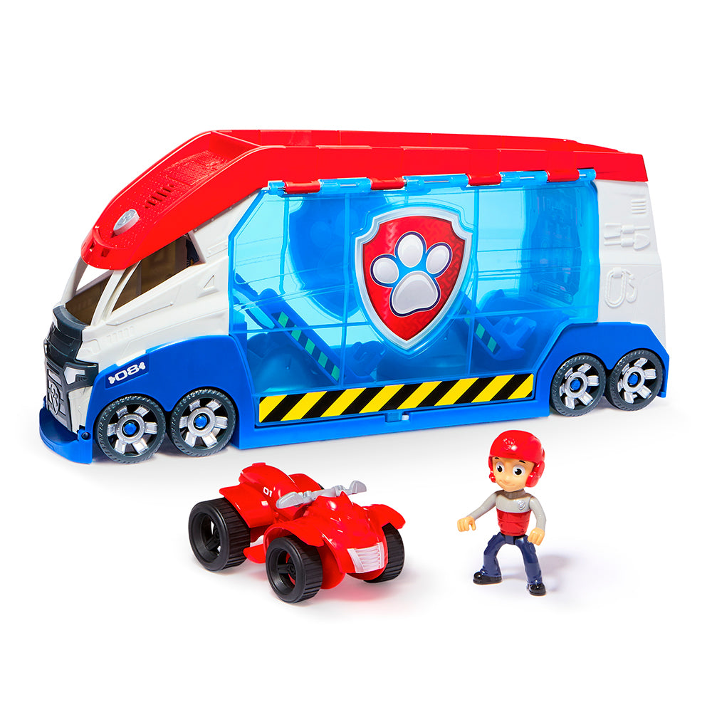 Paw Patrol - Transforming Paw Patroller with ATV and Ryder Figure - Lights and S