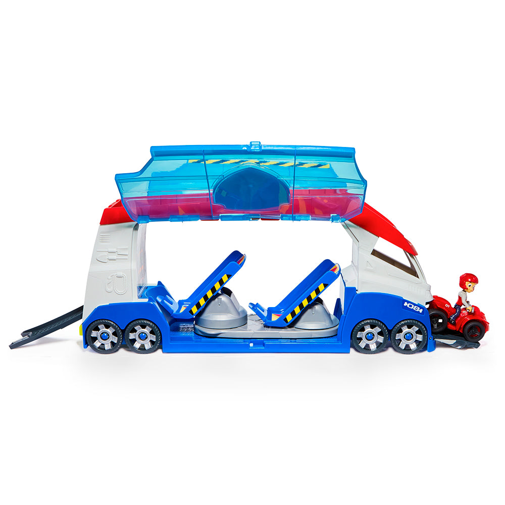 Paw Patrol - Transforming Paw Patroller with ATV and Ryder Figure - Lights and S