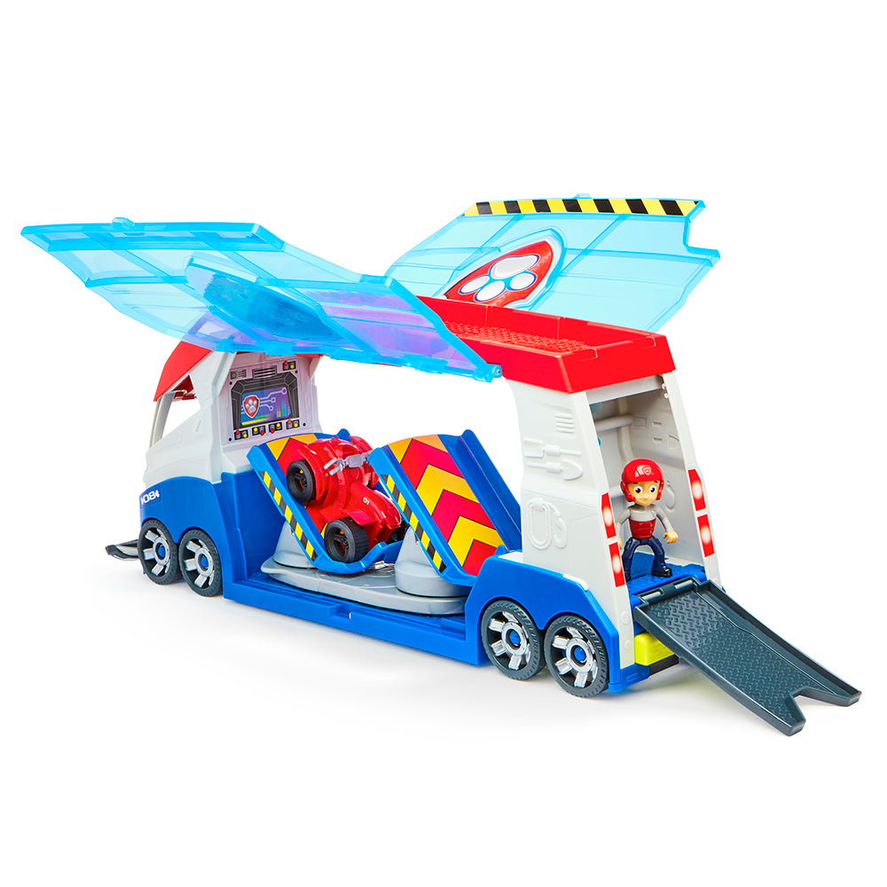 Paw Patrol - Transforming Paw Patroller with ATV and Ryder Figure - Lights and S