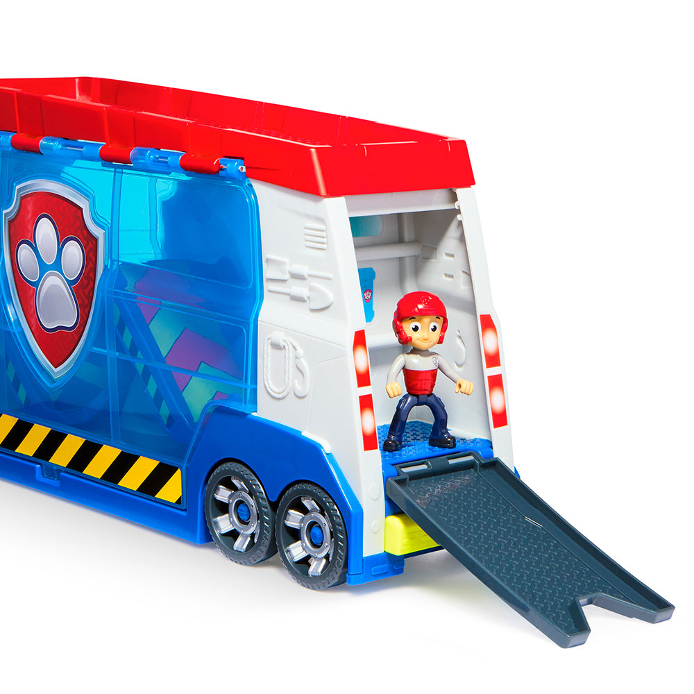 Paw Patrol - Transforming Paw Patroller with ATV and Ryder Figure - Lights and S