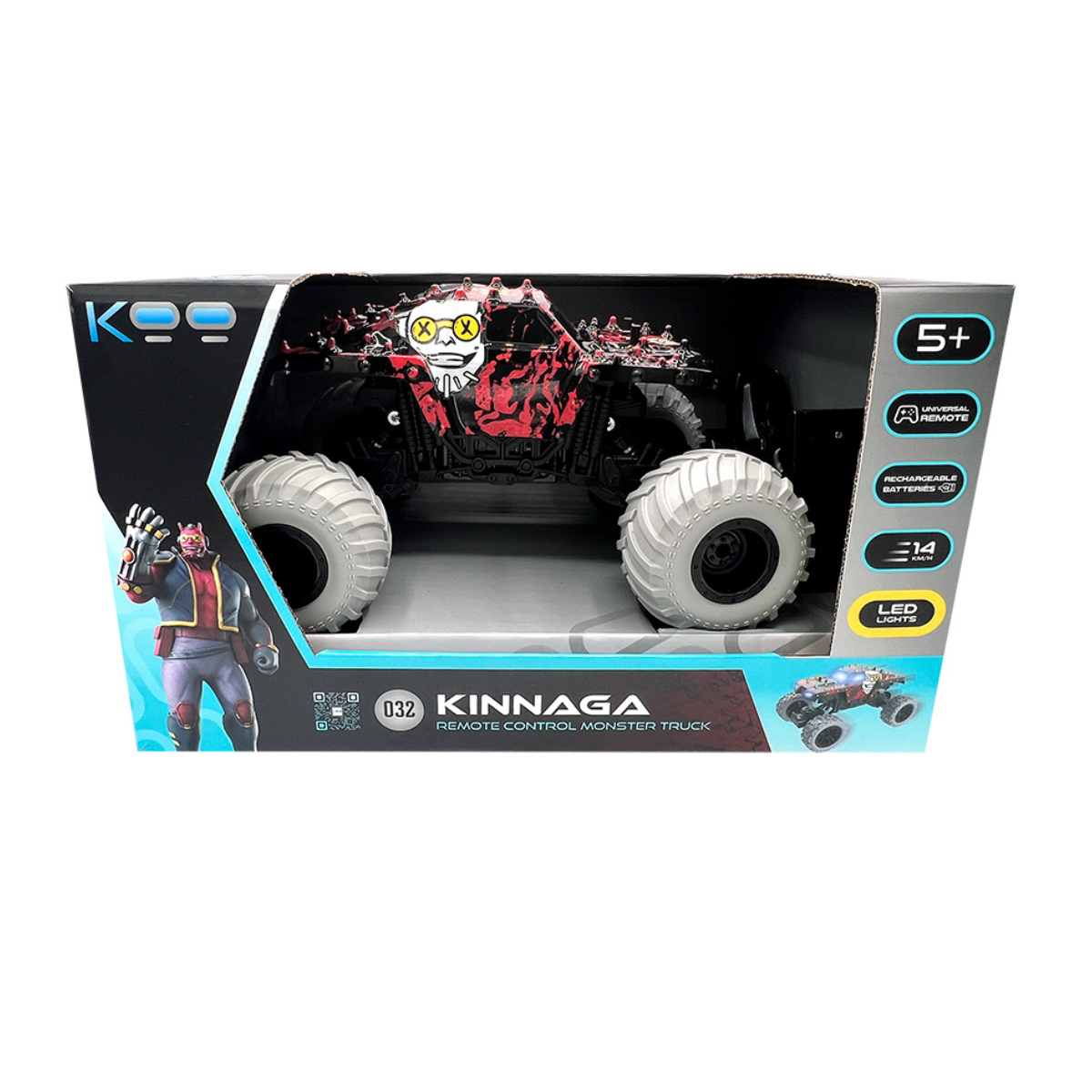 Kinnaga RC Monster Truck with LED Lights